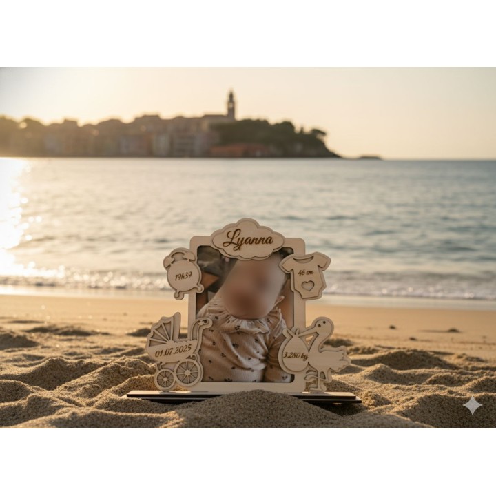 Coffret de naissance - Cadeau gravé personnalisé - Gravure Laser 66